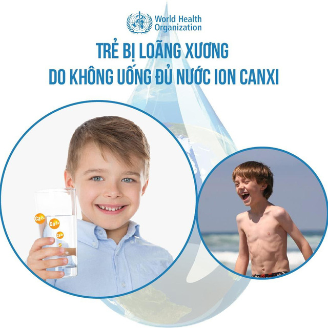 Nước ion canxi giúp ngăn chặn tình trạng loãng xương ở trẻ nhỏ